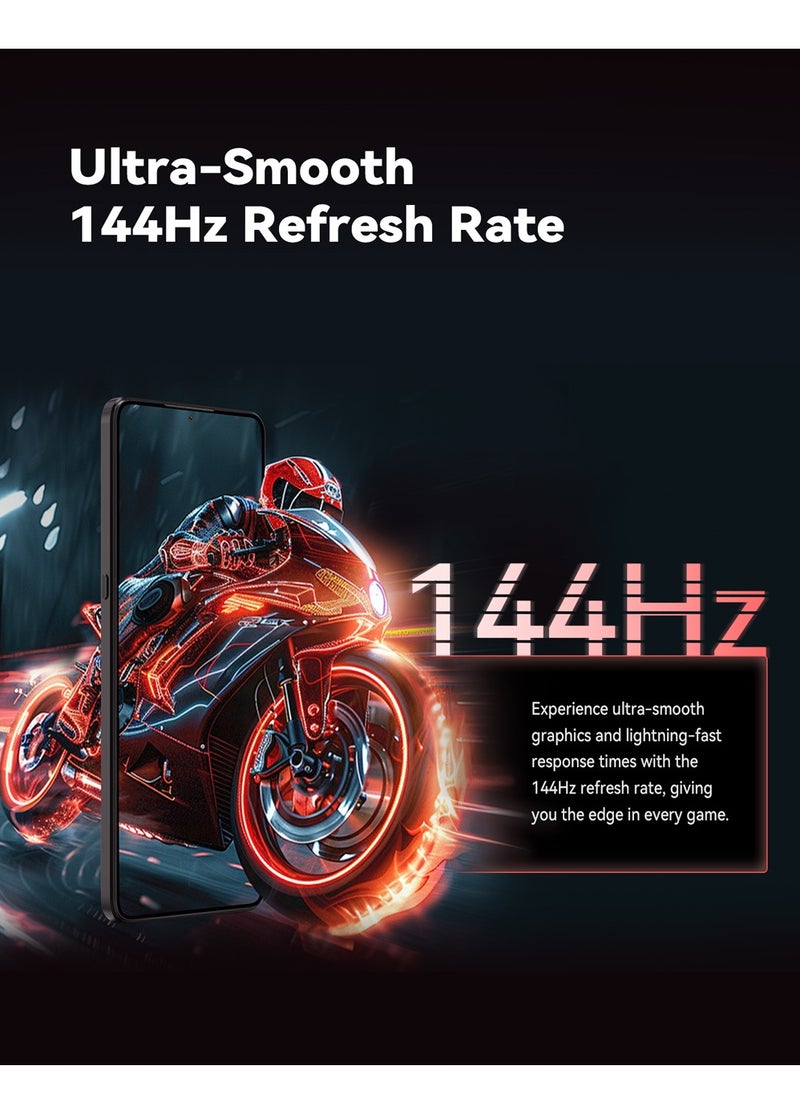 Cubot - MAX 5 Smart Phone 6.95-Inch FHD+ Display 5G Android 14 Octa-Core Processor Game Mobile Phone 12GB RAM 256GB ROM 5100mAh Battery 100MP+32MP Camera Wi-Fi 6 Dual SIM NFC TECH Black - Image 1