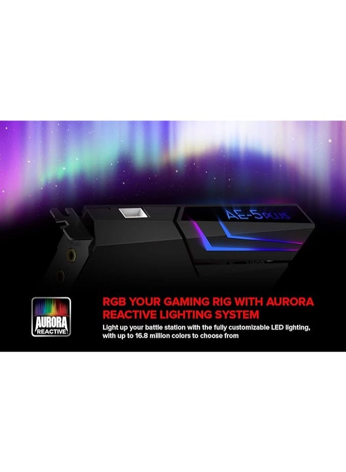 CREATIVE Sound Blaster PCIe Gaming Sound Card and DAC with Dolby Digital and DTS, Xamp Discrete Headphone Bi-amp, Up to 122dB SNR, RGB Lighting System, SB1740, Black - Image 3