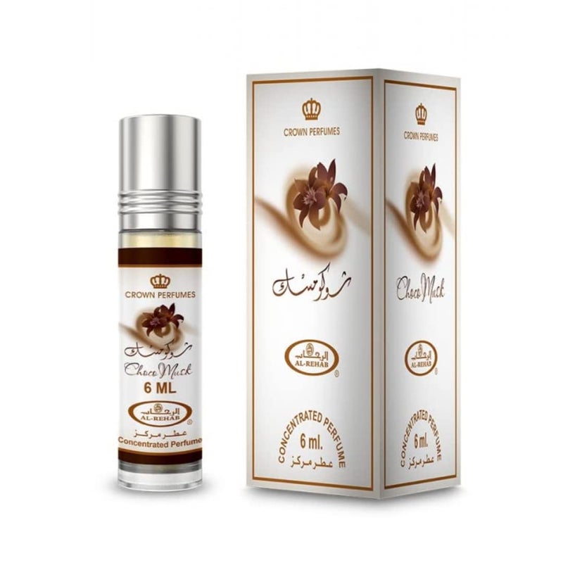 Alrehab عطر ألرحاب تشوكو مسك المركز في رولر بال للجنسين 02 أونصة