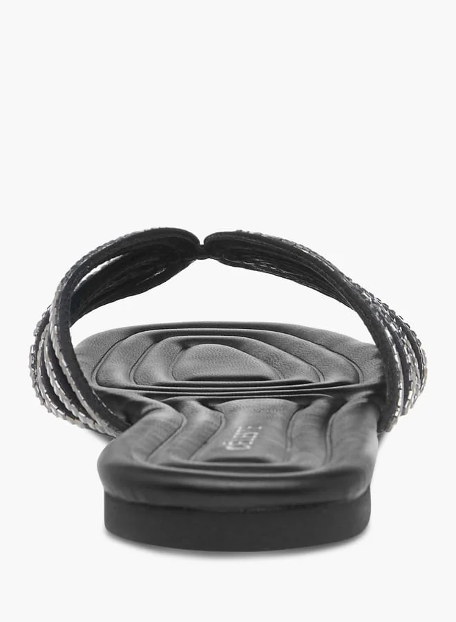 Celeste Women's Embellished Slip-On Flat Sandals