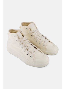 adidas Originals Kids Boy Nizza HI RF Lace Up Outdoor Shoes, Off-White  - Image 1