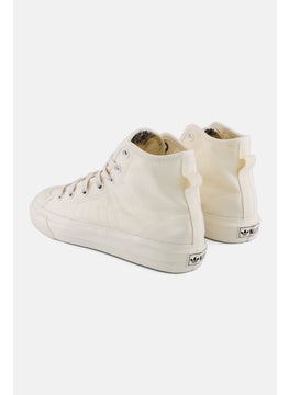 adidas Originals Kids Boy Nizza HI RF Lace Up Outdoor Shoes, Off-White  - Image 2
