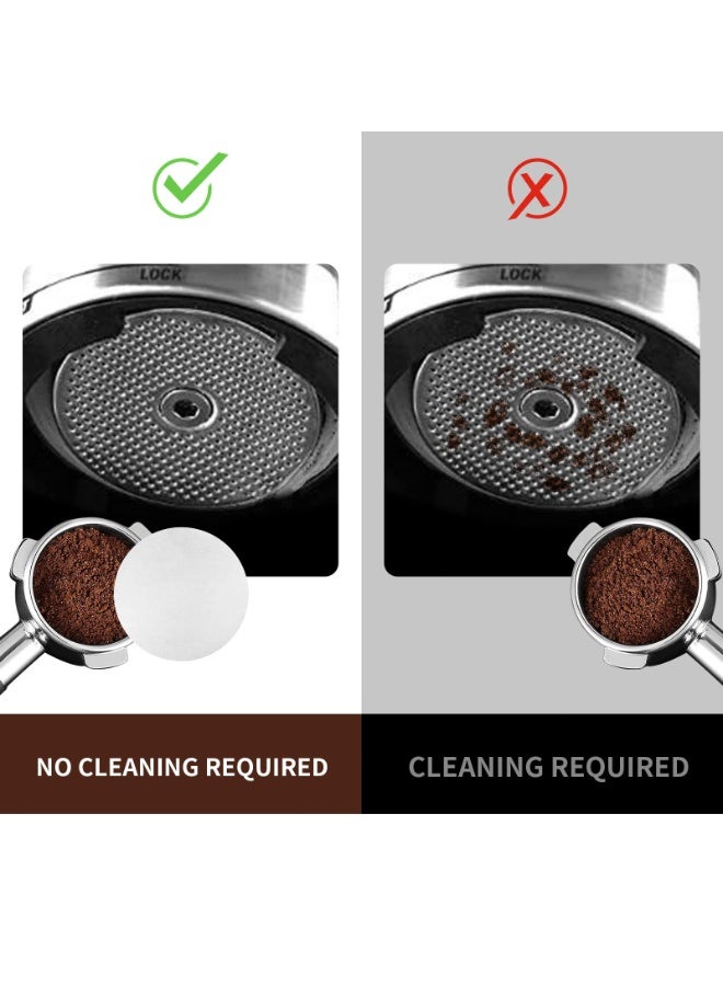 500 Pcs Coffee Paper Filter for Espresso Maker, 58 mm Unbleached Filter Puck Screen Portafilter Paper Compatible With Breville Barista, Mr. Coffee and Other Machines - Image 3