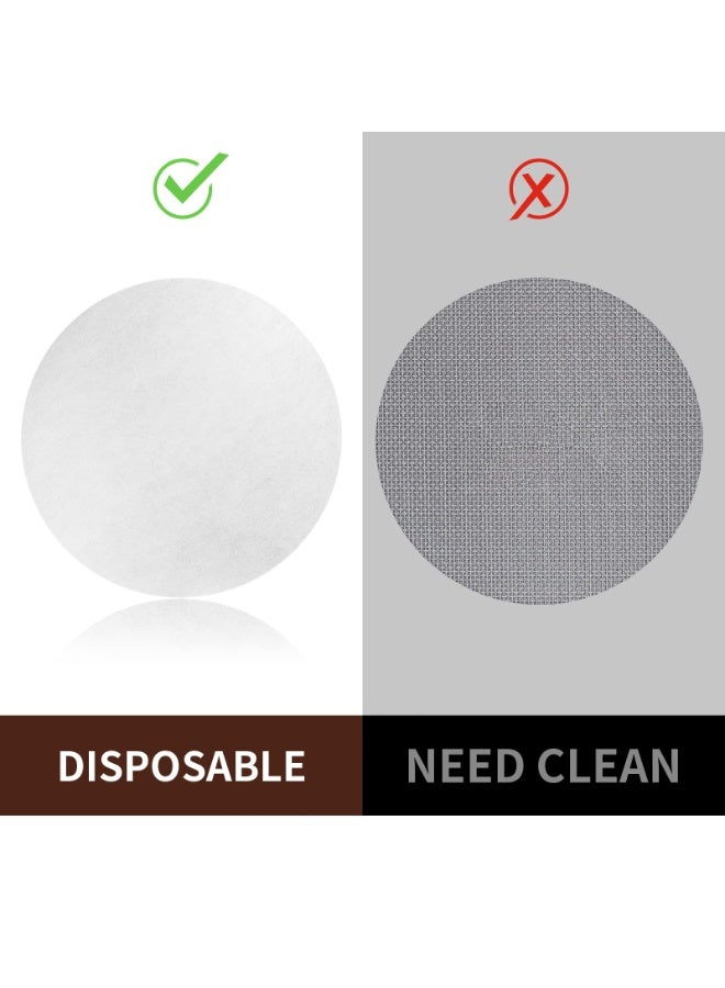 500 Pcs Coffee Paper Filter for Espresso Maker, 58 mm Unbleached Filter Puck Screen Portafilter Paper Compatible With Breville Barista, Mr. Coffee and Other Machines - Image 4