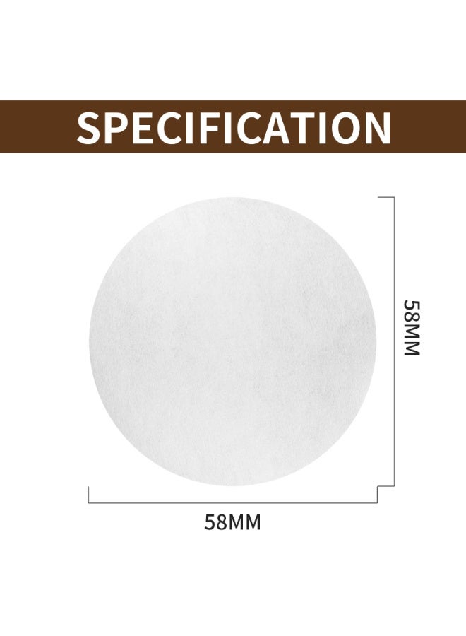 500 Pcs Coffee Paper Filter for Espresso Maker, 58 mm Unbleached Filter Puck Screen Portafilter Paper Compatible With Breville Barista, Mr. Coffee and Other Machines - Image 2