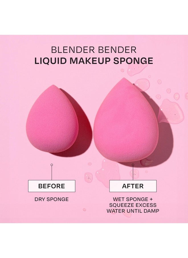 Freeman - Blender Bender Makeup Sponge 8 Count Set, For Liquid & Cream Foundation, Precision Makeup Blending Sponges, For Natural, Buildable Coverage, Vegan, Cruelty-Free, & Latex-Free, Pink Sponge - Image 1