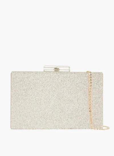 سيليست Women Embellished Clutch with Detachable Chain Strap and Clasp Closure