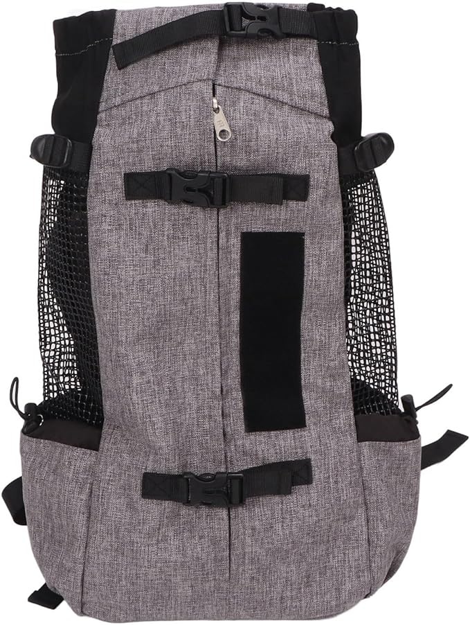 Portable Pet Carrier Backpack For Cats And Small Dogs With Breathable Mesh Grey - Image 1