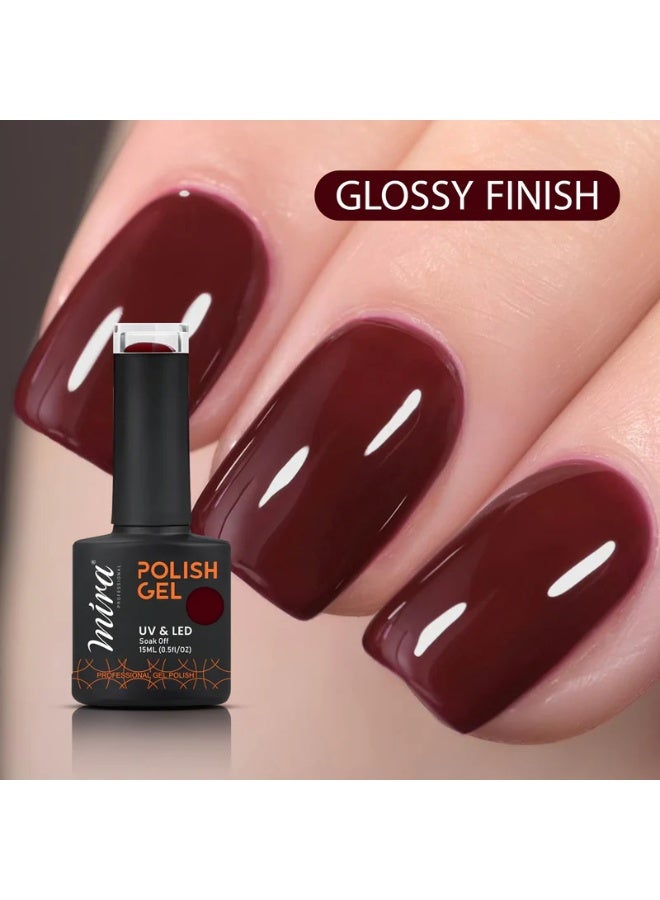 Mira ميرا طلاء أظافر جل احترافي 15 مل #055 صالون محترف ومنزل - Image 5