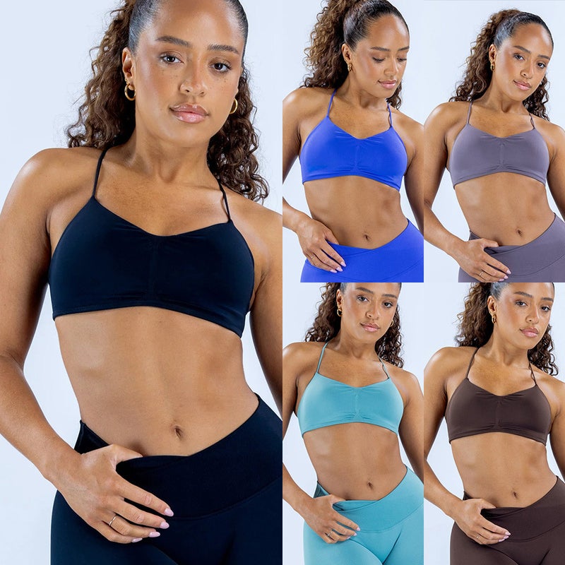 2025 New Dfyne Replacement Seamless Halter Sports Yoga Bra for Women - Image 2
