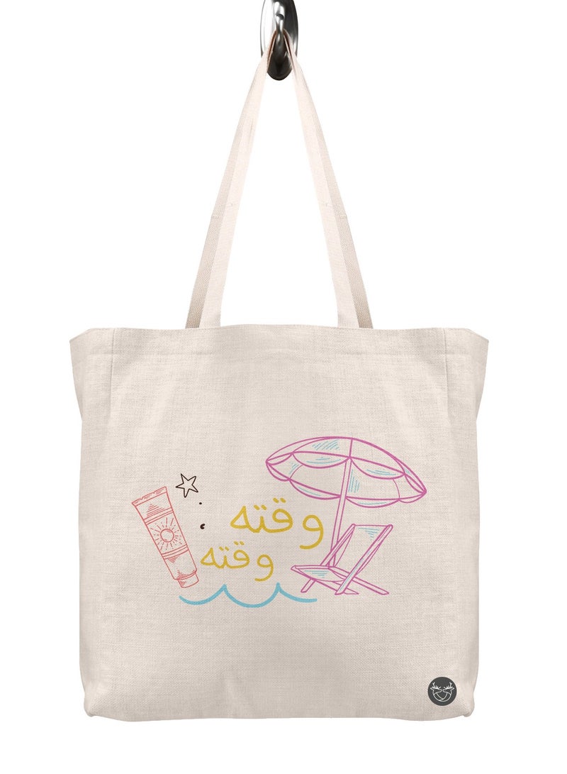 Canvas bag with summer design print
