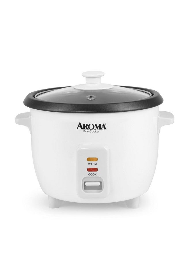 Aroma Aroma Housewares Aroma 6-cup (cooked) 1.5 Qt. One Touch Rice Cooker, White (ARC-363NG), 6 cup cooked/ 3 cup uncook/ 1.5 Qt.  - Image 1