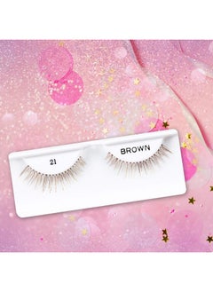 Andrea False Lashes Style 21Brown 4 Pairs  - Image 5