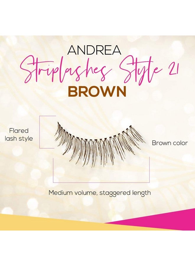 Andrea False Lashes Style 21Brown 4 Pairs - Image 3