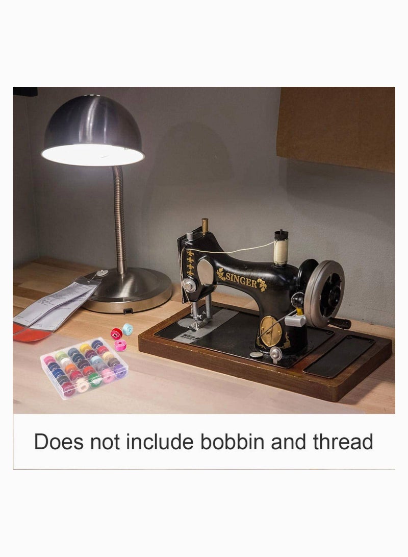 Y&D Bobbin Case, Bobbins Spool for Thread, Machine Organizer Plastic Transparent 25 Slots Empty Spools Box, Sewing Craft Case Storage Box (2Pack) - Image 4