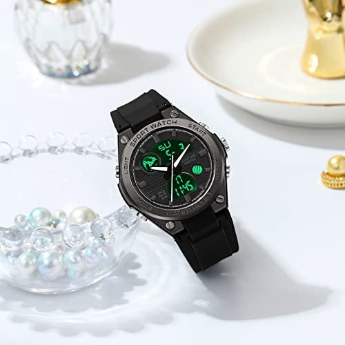 findtime Womens Digital Watch Sport Waterproof Watch Analog Military Tactical Watches LED Backlight Alarm Stopwatch Wrist Watches - Image 2
