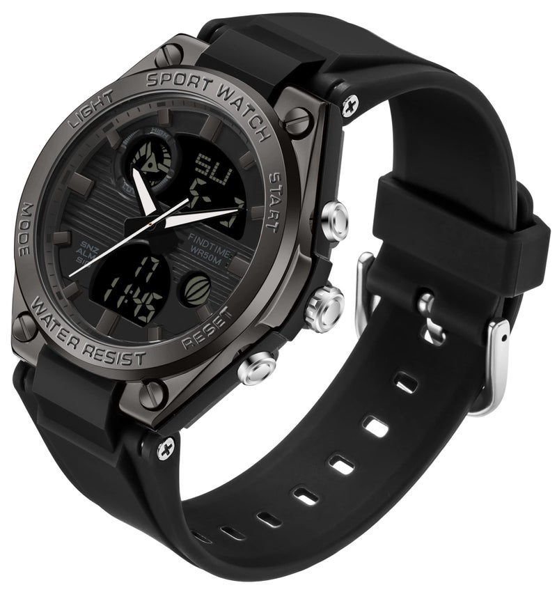findtime Womens Digital Watch Sport Waterproof Watch Analog Military Tactical Watches LED Backlight Alarm Stopwatch Wrist Watches - Image 1