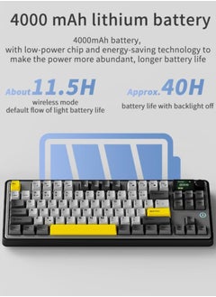 Ajazz Ajazz AK870 Gaming Keyboard,Rapid Trigger Keyboard Mechanical Magnetic Switch Keyboard,RGB Hot-swappable Gaming Keyboard ,Flying Fish Switch  - Image 3