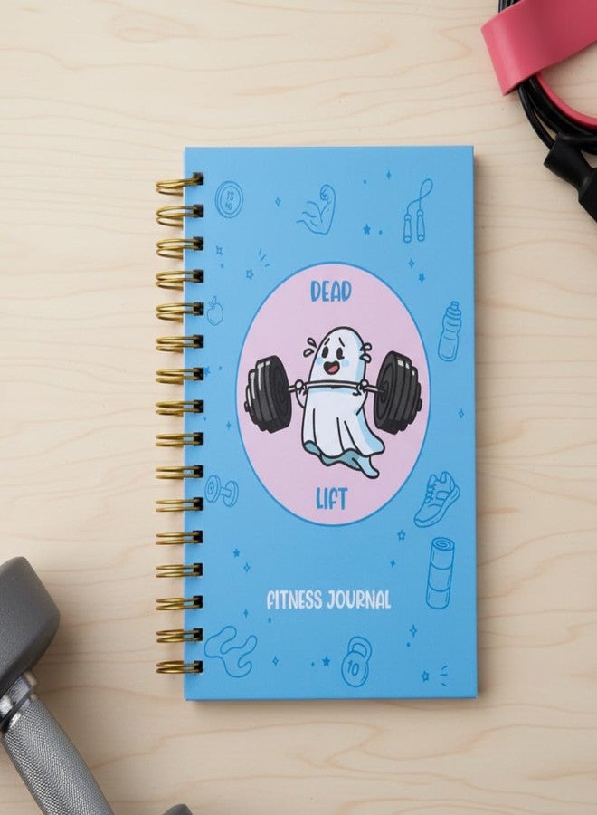 Bop Canvases دفتر بوب كانفاس للياقة البدنية، سجل تمارين لمدة 6 أشهر مع مخطط يومي، ومتتبع للعادات، ومتتبع للنظام الغذائي والتقدم | مقاس A5، غلاف حلزوني، 170 صفحة (رفع الأثقال) - Image 2