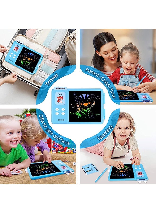YelaJoy - بطاقات فلاش ناطقة، ألعاب تعلم الرسم للأعمار من 2 إلى 12 سنة، 2 في 1 للأطفال الصغار، علاج النطق الحسي، التوحد، ألعاب السفر، 224 قراءة LCD للكتابة، هدايا تعليم مونتيسوري للأولاد والبنات - Image 1