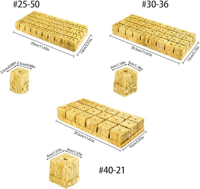 50 Pieces Rock Wool Slab 25x25x25 For Hydroponic Seedling And Vegetable - Image 4
