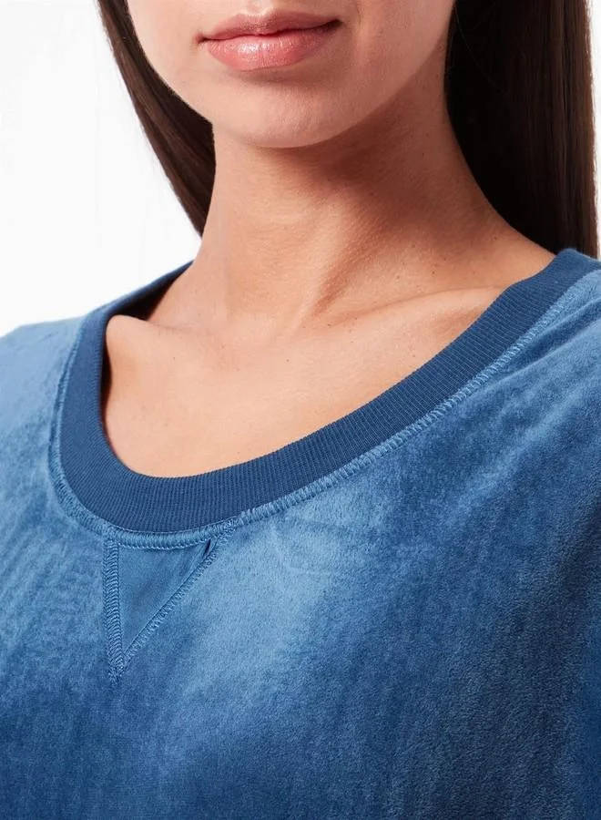 Triumph Triumph International Women's Polyester Casual Pajama Top (10213406_Blue_XL)