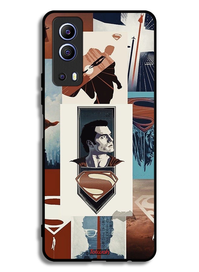 Tolwak Vivo Y72 5G Protective Case Cover Superman Art - Image 2