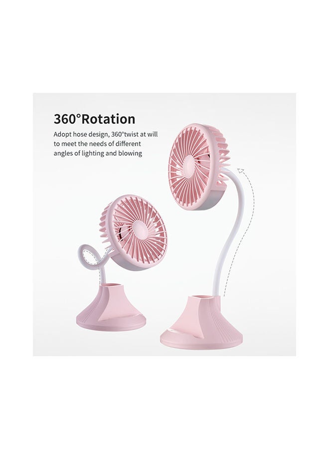 NIBEMINENT USB Multi-function Desktop Mini Fan Blue - Image 4