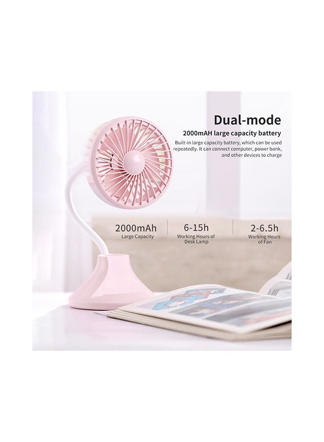 NIBEMINENT USB Multi-function Desktop Mini Fan Blue - Image 5