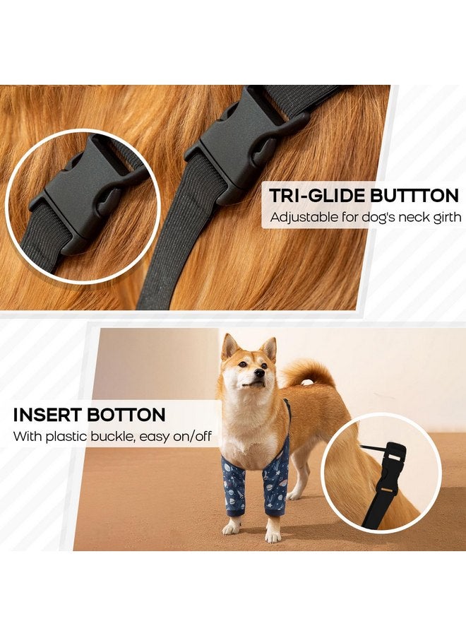 ROZKITCH Dog Surgery Recovery Sleeve for Front Legs, Pet Prevent Licking Wound Elbow Brace Protector, Dog Leg Sleeve to Stop Licking Cone Collar Alternative for Sprain ACL CCL Arthritis Blue XL - Image 3