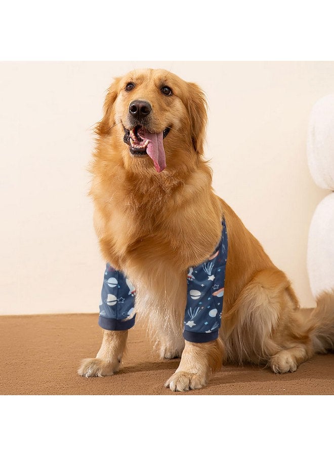 ROZKITCH Dog Surgery Recovery Sleeve for Front Legs, Pet Prevent Licking Wound Elbow Brace Protector, Dog Leg Sleeve to Stop Licking Cone Collar Alternative for Sprain ACL CCL Arthritis Blue XL - Image 5