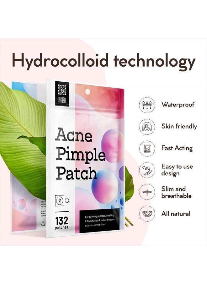 Acne Pimple Master Patch 132 dots - Absorbing Hydrocolloid Blemish Spot Skin Treatment and Care Dressing