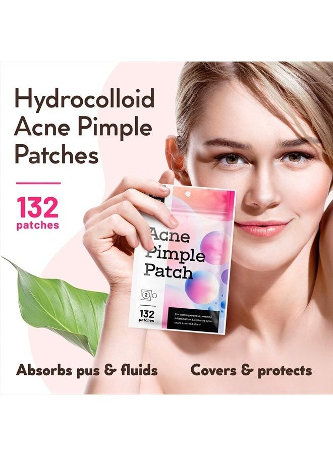 Acne Pimple Master Patch 132 dots - Absorbing Hydrocolloid Blemish Spot Skin Treatment and Care Dressing