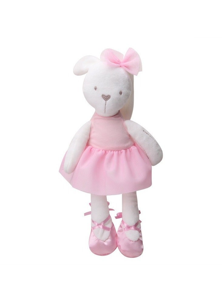 42cm cute short plush children's toy doll, ballet dress, rabbit baby sleeping doll  - Image 1