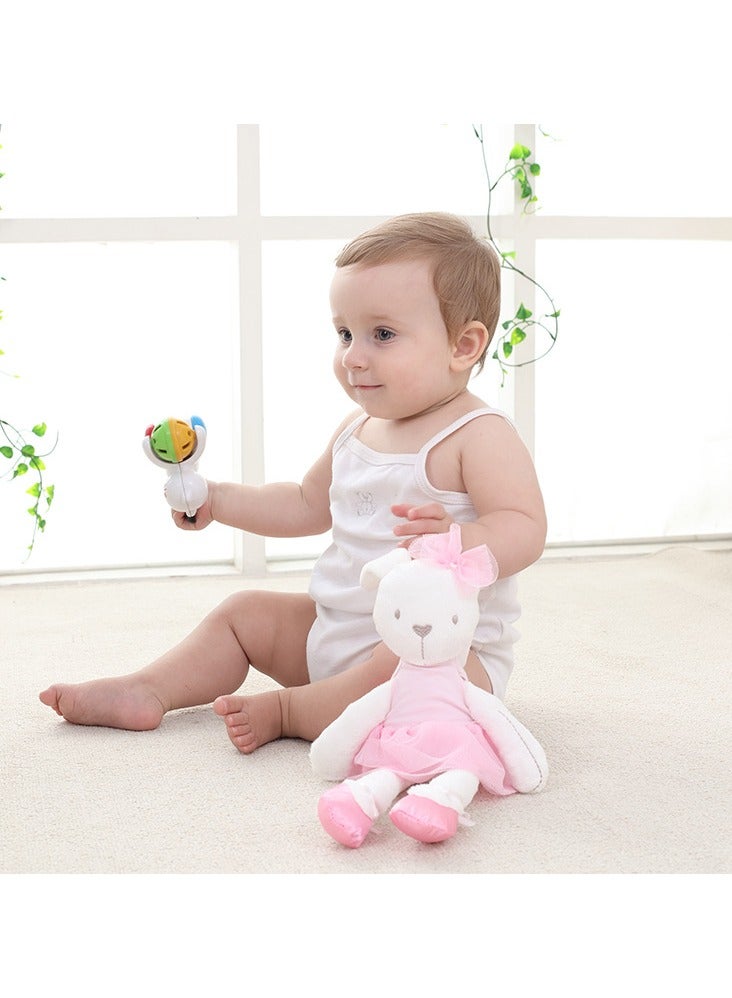 42cm cute short plush children's toy doll, ballet dress, rabbit baby sleeping doll  - Image 3