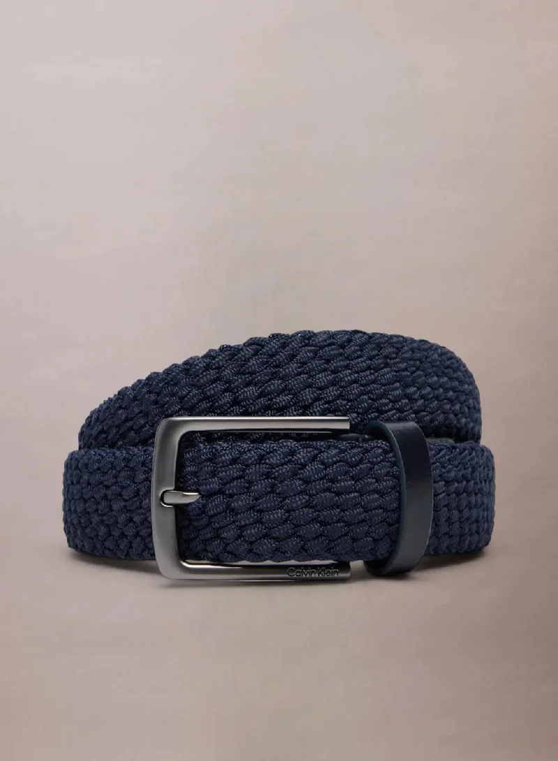 Calvin Klein Braided Logo Tip Belt