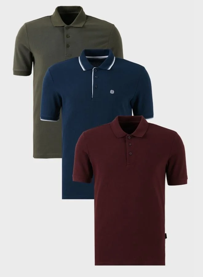 بوراتي تيشيرت بولو قطن رجالي من بوراتي  قطع