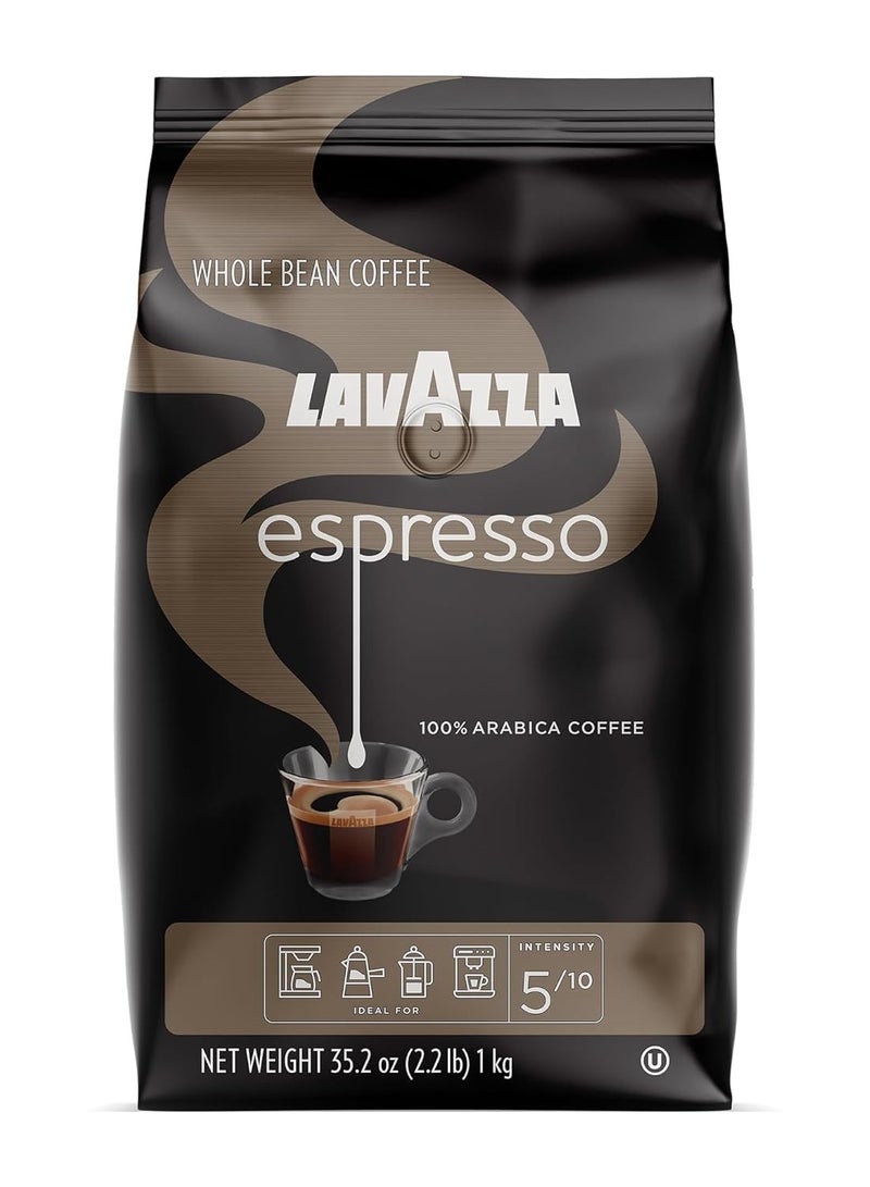 Lavazza Lavazza espresso whole bean coffee blend medium roast 2.2 pound bag packaging may vary premium quality non GMO 100% arabica rich bodied  - Image 1