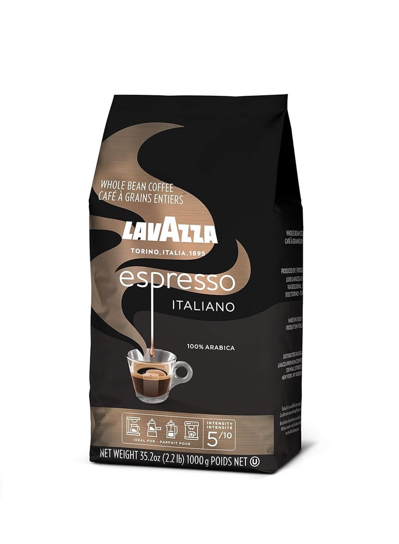 Lavazza Lavazza espresso whole bean coffee blend medium roast 2.2 pound bag packaging may vary premium quality non GMO 100% arabica rich bodied  - Image 2