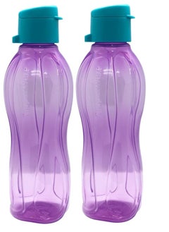 Tupperware Home And Sport Accessories  Tupperware Plastic Water  Bottle And Shaker Mutlicolour flip top 500 ml 2 piece set  - Image 2