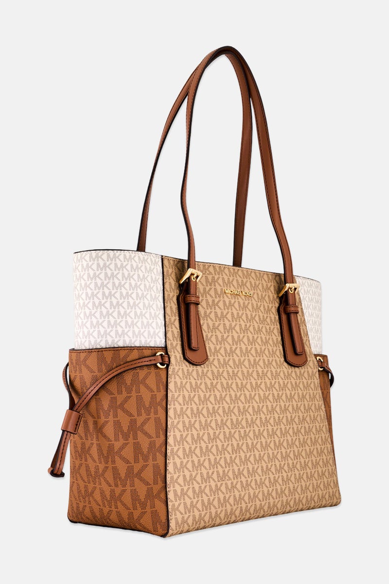 Michael Kors حقيبة توت فويجر بشعار العلامة التجارية للنساء، متعددة الألوان - Image 3