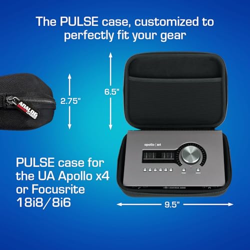 ANALOG CASES Universal Audio Apollo x4 / Focusrite 18i8 / 8i6 Case - Custom-Fitted Compact PULSE Hard Case for Travel - Image 5