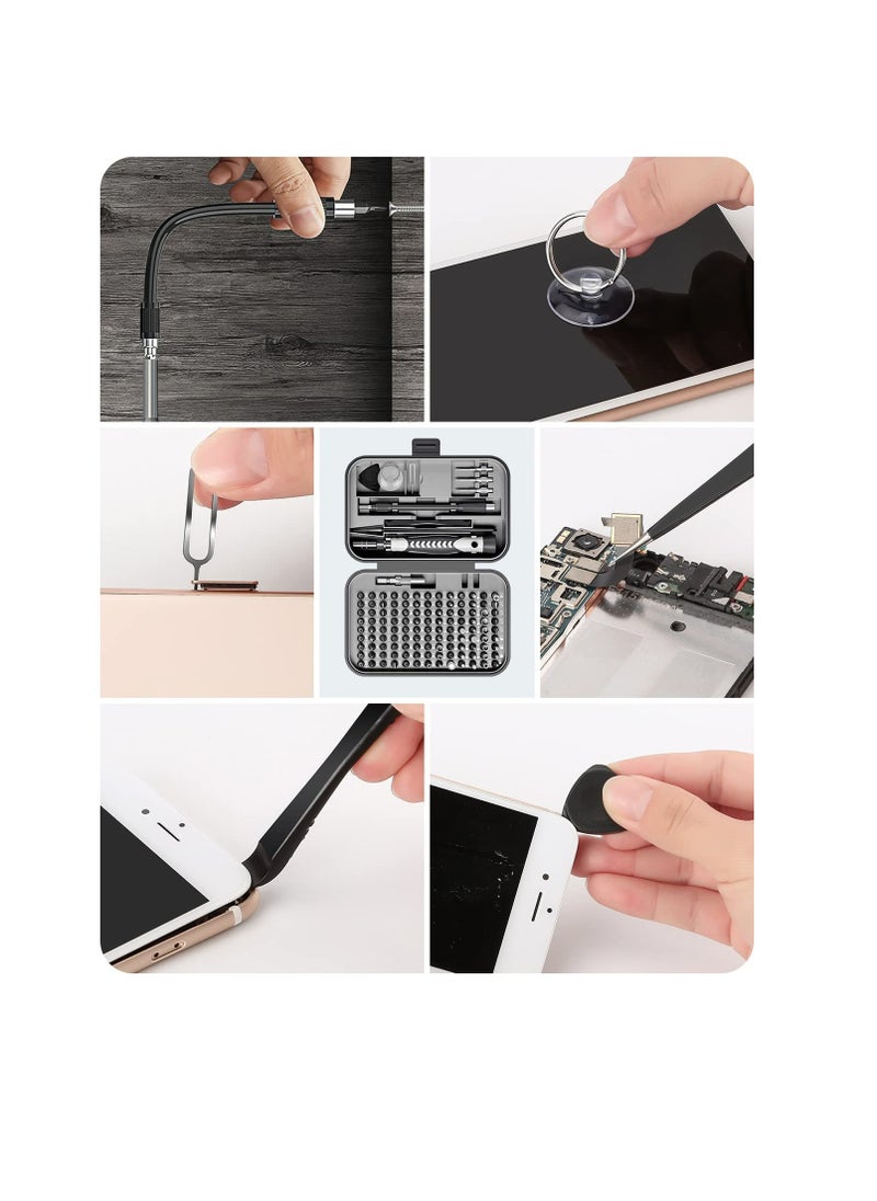 Arabest - Precision Screwdriver Set 130 in 1 Tool Kit with 120 Bits Magnetic Screwdriver Set 10 bit Tool Set Handy Repair Tool for Computer Phone Watch Camera Laptop - Image 1