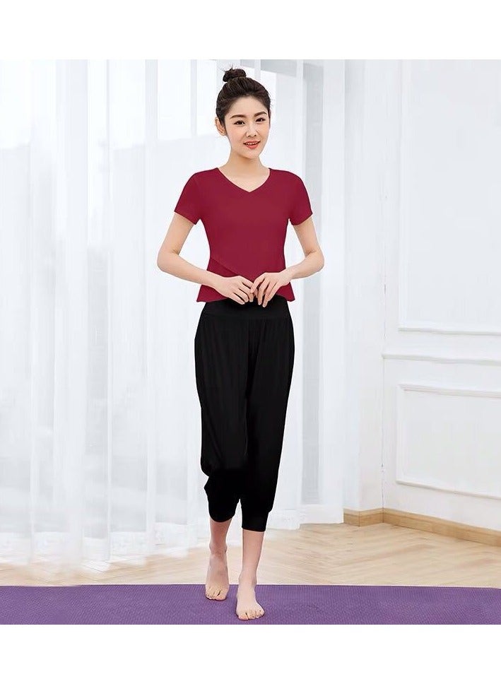 EBMINI New Pilates Yoga Training Fitness Clothing Set 