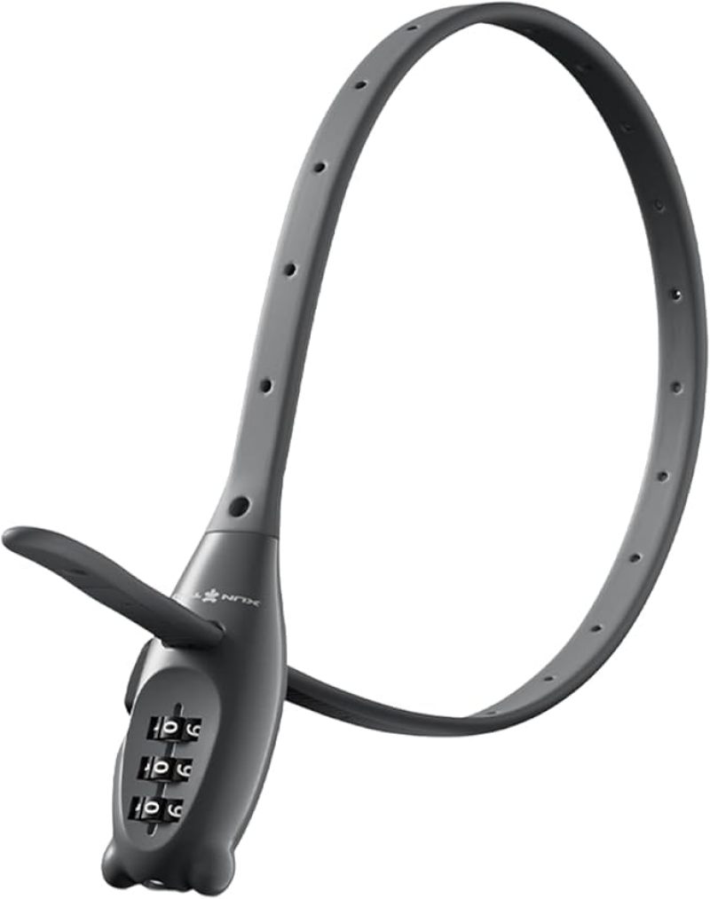 Zip Tie Lock 3-Digit Combination Lock Keyless Cable Lock - Resettable Lock with One-Pull Tightening for Bikes Luggage Cabinets - Image 1