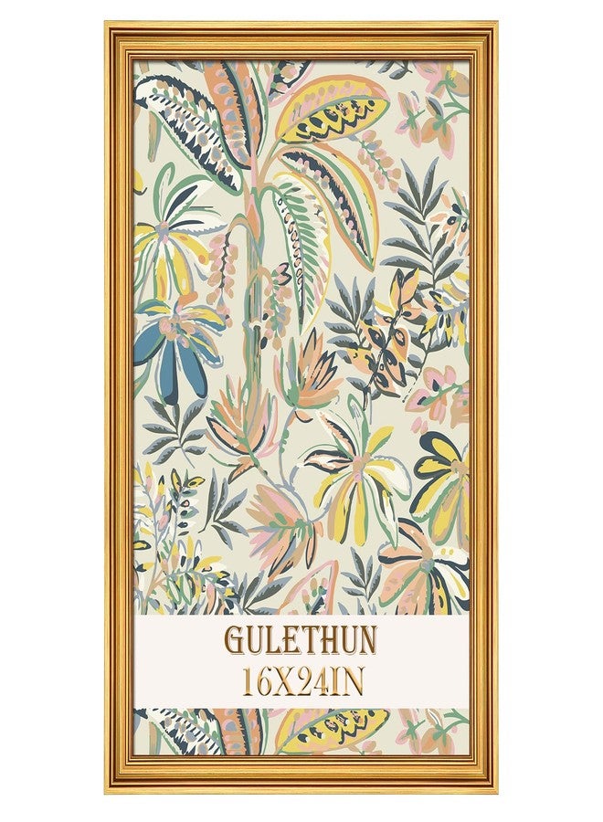 GULETHUN 16x24 Frame, Transitional Modern Design Picture Frames, 16 by 24 Rustic Poster Frame for Home Decor, Gold Vintage Photo Frames, Horizontal or Vertical Display, Choose Size & Color - Image 1
