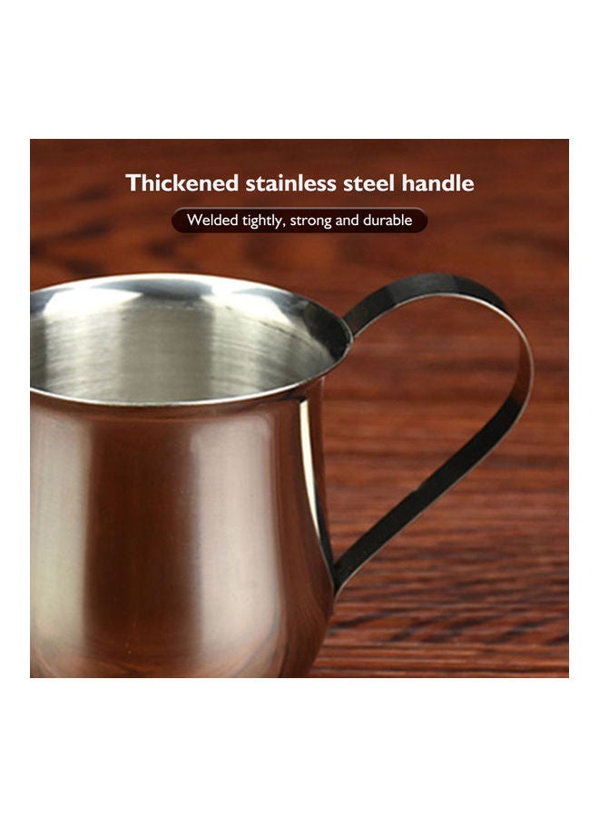 NIBEMINENT Milk Frothing Pitcher 150ml Silver 11.00 x 7.00 7.00cm  - Image 2