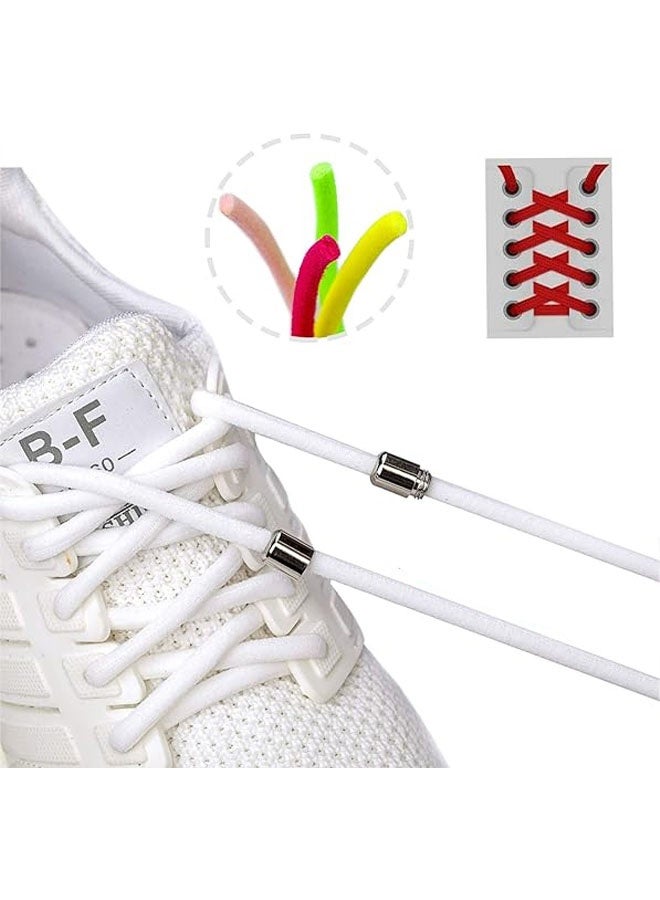 4 Pairs No Tie Shoelaces for Adults and Kids - Elastic Shoelaces for Sneakers, 120cm - Image 2