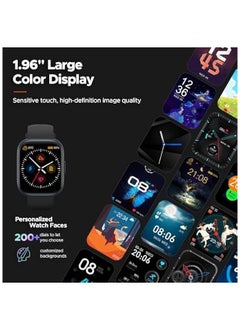 PROMASS Smart Watch for Men Women with Bluetooth Call 1.96" Full Touch Screen Fitness Tracker with Heart Rate Blood Oxygen Sleep Monitor, IP68 Waterproof  - Image 5