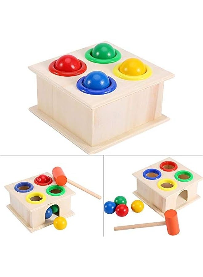 Kids Hammering Game Wooden Ball Hammer Box Toddler Toys Children Early Learning Educational Toy - Image 3